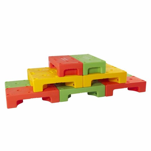 puzzle step impilato come LEGO